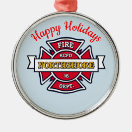 KCFD Northshore Silbernes Ornament