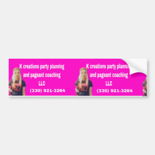 KCreations Party Planning and Pageantcoaching LLC Autoaufkleber