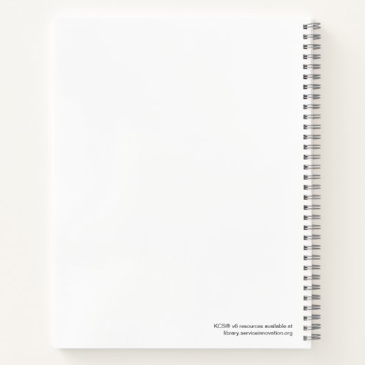 KCS-Adoption-Notebook Notizblock (Rückseite)