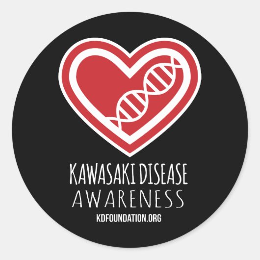 KD-Aufkleber Runder Aufkleber (Vorderseite)