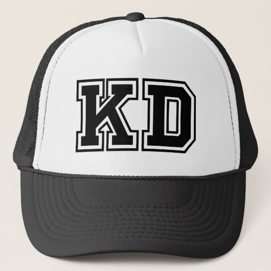 ‚KD‘-Monogramm Truckerkappe (Vorderseite)