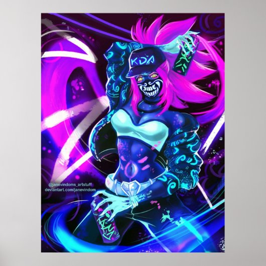 KDA Akali Poster (Vorne)