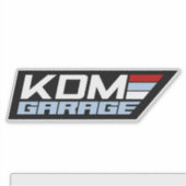 KDM GARAGE AUFKLEBER (Vorderseite)