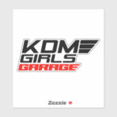 KDM GIRLS [RED] AUFKLEBER (Blatt)