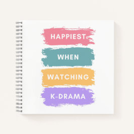 Kdrama Colorful Minimal Typography Korean Drama No Notizblock