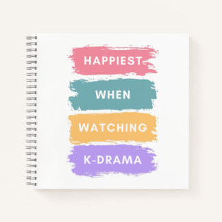 Kdrama Colorful Minimal Typography Korean Drama No Notizblock