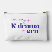 Kdrama Era Typography White Minimalistic Cosmetic Zubehörtasche (Rückseite)