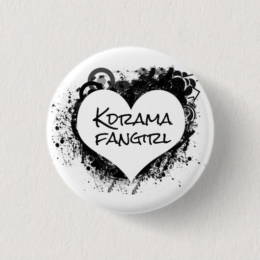 Kdrama Fangirl Knopf Button (Vorderseite)