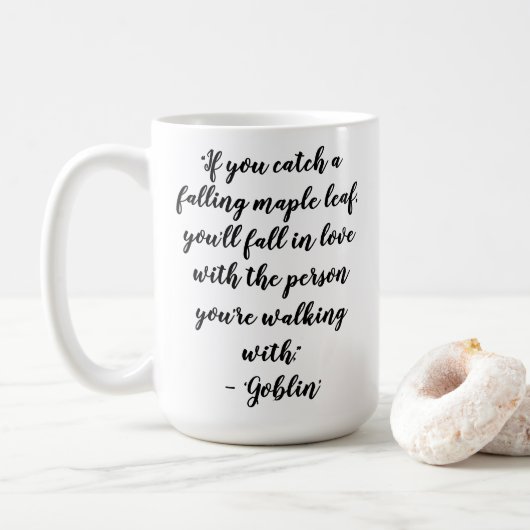 Kdrama Goblin Love Quotes Kaffeetasse (Mit Donut)