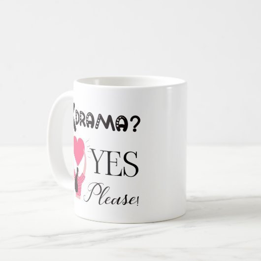 Kdrama? Ja bitte! -Mug Kaffeetasse (Vorderseite Links)