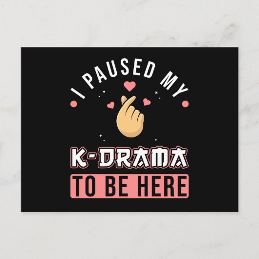 KDrama K-Drama Sprichwort Funny Postkarte (Vorderseite)