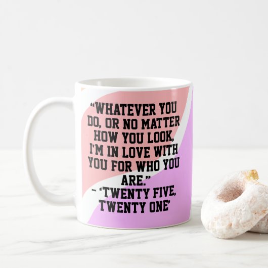 kdrama (korean drama) love quotes kaffeetasse (Mit Donut)