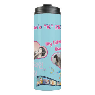 Kdrama Kpop Bias Idol Korean Typo 4 Fotos individu Thermosbecher