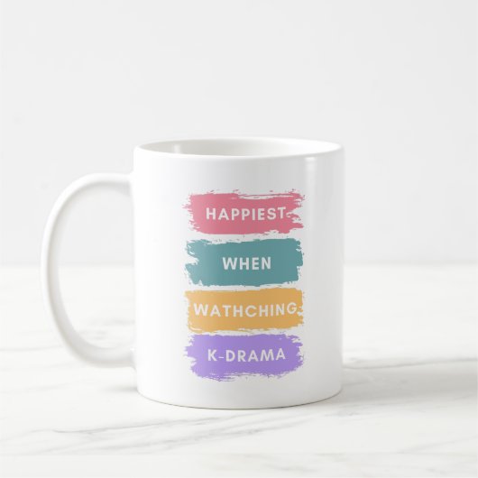 Kdrama Lettering Coffee Mug for Korean Drama Lover Kaffeetasse (Links)