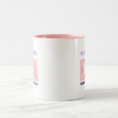 Kdrama Lover Coffee Mug Gift Pink Typography Zweifarbige Tasse (Mittel)