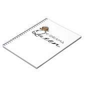 KDrama Queen mit traditionellem KronenNotebook Notizblock (Linke Seite)