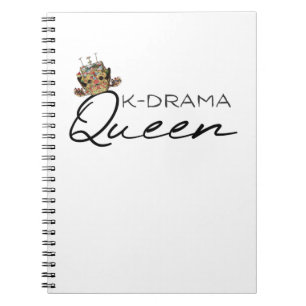KDrama Queen mit traditionellem KronenNotebook Notizblock