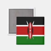 KE - Kenia - Flagge Magnet (Vorderseite/Rückseite)