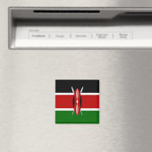 KE - Kenia - Flagge Magnet (In Situ (Geschirrspüler))