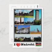 KE Kenia - Nairobi - Postkarte (Vorne/Hinten)