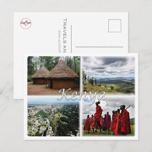 KE Kenia - Postkarte (Vorne/Hinten)