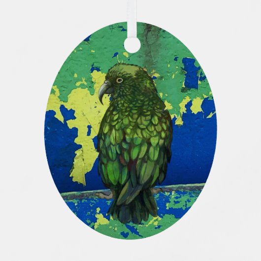 Kea bird Ornament (Rückseite)