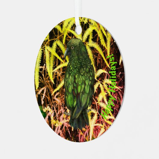 Kea bird Ornament (Vorderseite links)