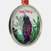 Kea bird Ornament Aus Metall (Rechts)