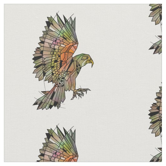 Kea Geometric Parrot Stoff (Nahaufnahme)