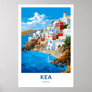 Kea Greece Travel Print Poster