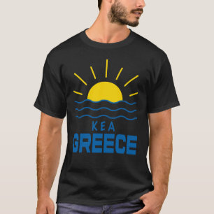 Kea Griechenland Sonnenschein und Meer Männer schw T-Shirt