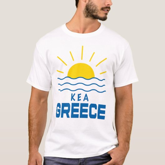 Kea Griechenland Sonnenschein und Meer Männer weiß T-Shirt (Vorderseite)