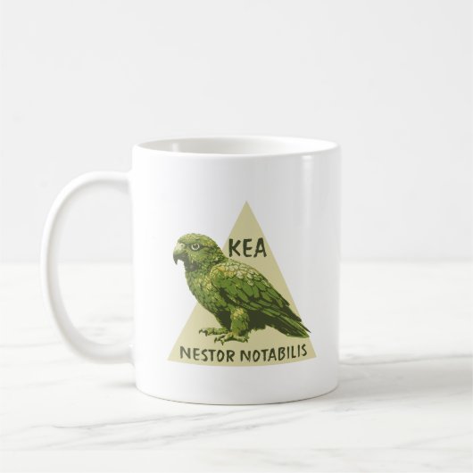 Kea Neuseeland-Vogel Kaffeetasse (Links)
