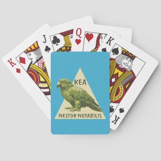 Kea Neuseeland-Vogel Spielkarten (Rückseite)