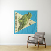 Kea Neuseeland-Vogel Wandteppich (Beispiel (Horizontal))