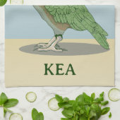 Kea New Zealand Bird Geschirrtuch (Gefaltet)