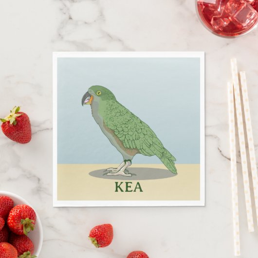 Kea New Zealand Bird Serviette (Beispiel)