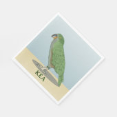 Kea New Zealand Bird Serviette (Ecke)