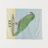 Kea New Zealand Bird Wandteppich (Vorderseite (Horizontal))