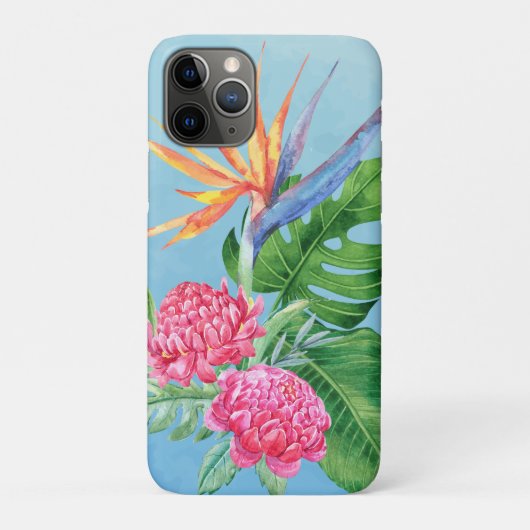 Kealoha (Sky Blue) Hawaiianische Blume Case-Mate iPhone Hülle (Rückseite)