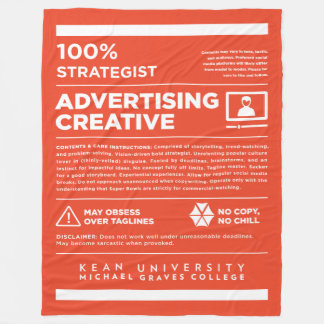 Kean MGC Advertising Care Label Fleecedecke