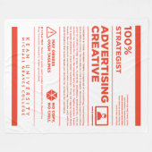 Kean MGC Advertising Care Label Fleecedecke (Vorderseite (Horizontal))