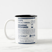 Kean MGC Care Label Graphic Design Mug Zweifarbige Tasse (Links)