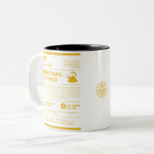Kean MGC Care Label Industrial Design Mug Zweifarbige Tasse (Vorderseite Links)