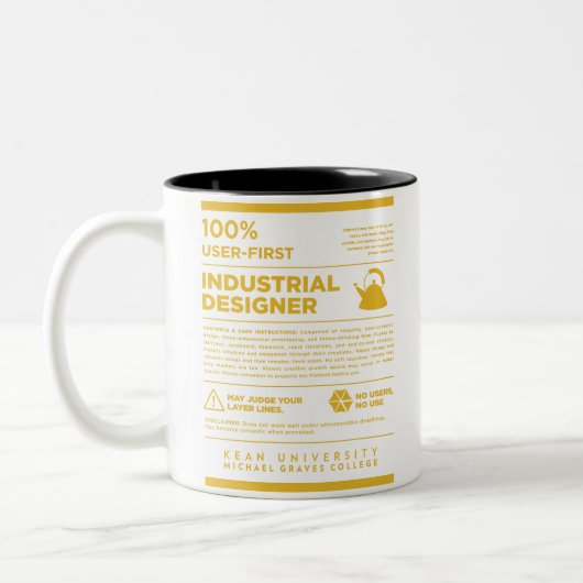 Kean MGC Care Label Industrial Design Tasse (Links)