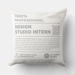Kean MGC Design Studio Zierkissen mit Pflegeetiket