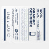 Kean MGC Grafikdesign-Etikett Fleecedecke (Vorderseite (Horizontal))