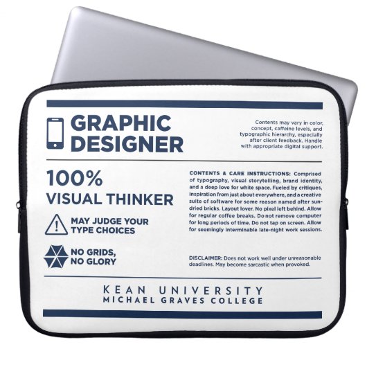 Kean MGC Grafikdesign-Etikett Laptopschutzhülle (Vorderseite)