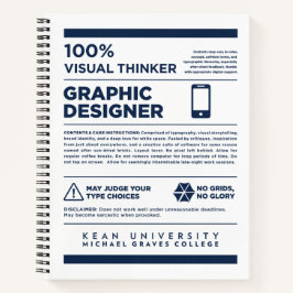 Kean MGC Grafikdesign-Etikett Notizblock