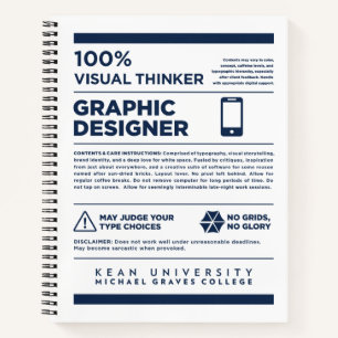 Kean MGC Grafikdesign-Etikett Notizblock